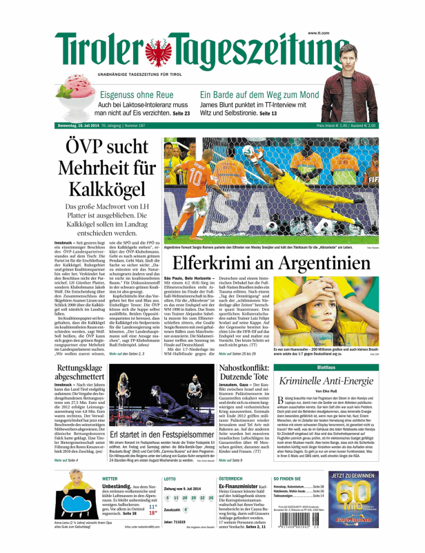 Sergio Romero pariert einen Elfmeter während des Fußball-WM-Spiels Argentinien gegen die Niederlande.