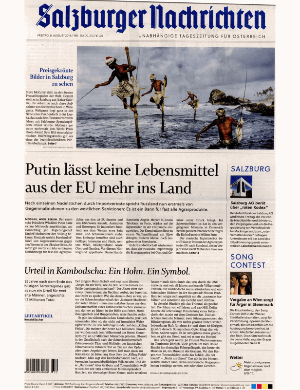 Stelzenfischer in Weligama, Sri Lanka, aufgenommen von Steve McCurry.