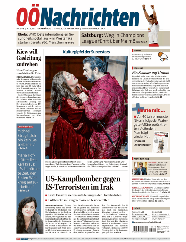 Anna Netrebko und Plácido Domingo in Giuseppe Verdis „Il trovatore“ bei den Salzburger Festspielen.