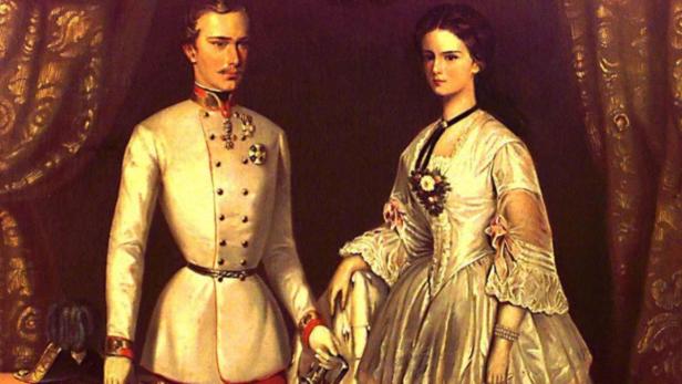 Ein Gemälde von Kaiser Franz Joseph I. und Kaiserin Elisabeth von Österreich.