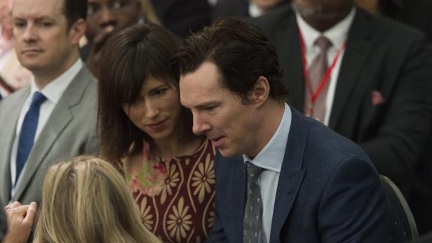Benedict Cumberbatch mit seiner Frau Sophie Hunter bei einer Veranstaltung.