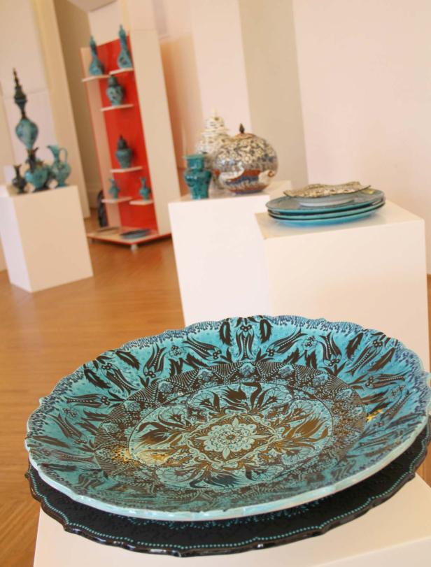 ... der Keramik-Ausstellung Ahlat-Çini