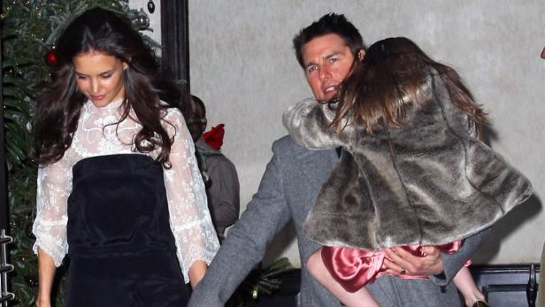 Katie Holmes und Tom Cruise mit ihrer Tochter Suri.