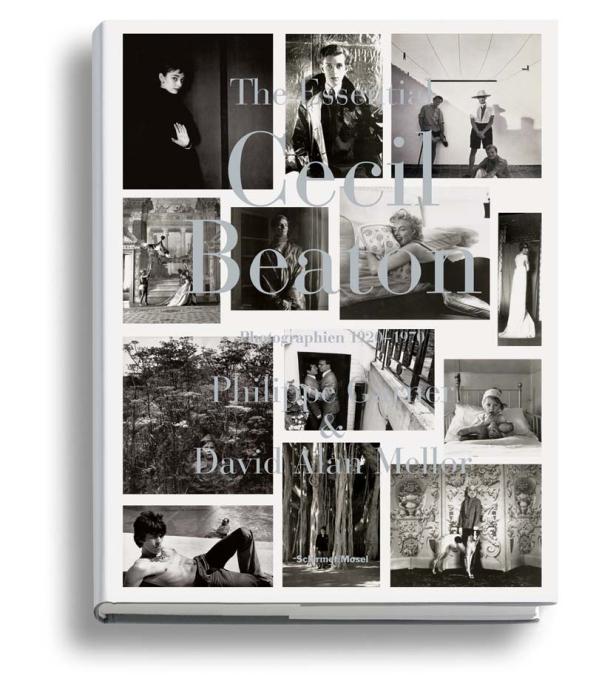 Das Cover des Buches „The Essential Cecil Beaton“ mit einer Collage von Schwarz-Weiß-Fotografien.