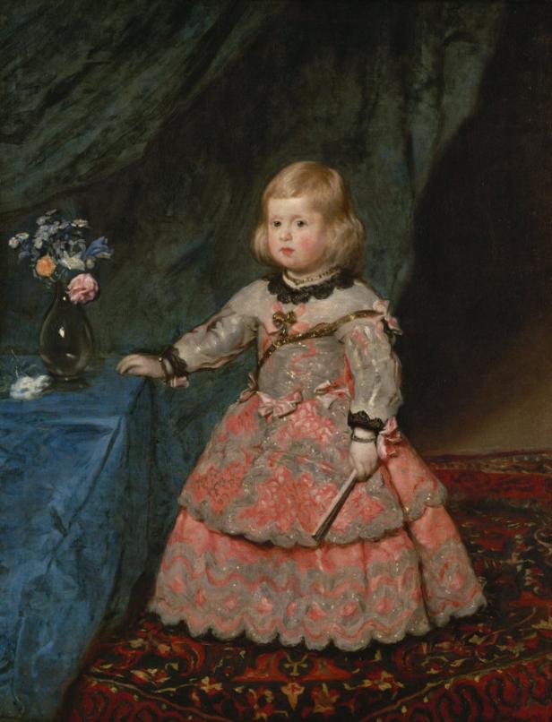 Ein Porträt der Infantin Margarita Teresa von Spanien als Kind.