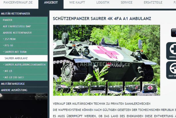 Heeres-Panzer im Online-Angebot