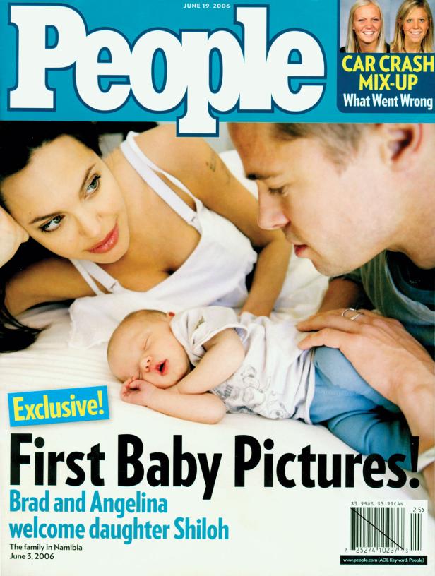 Das Cover von People zeigt Brad Pitt, Angelina Jolie und ihre Tochter Shiloh.
