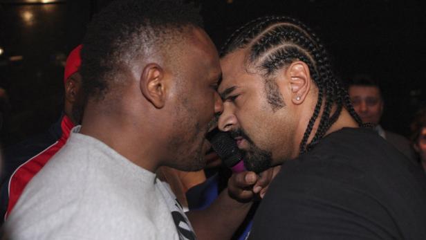 Britische Feindschaften: Chisora (li.) und Haye.