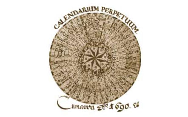 Ein kreisförmiges „Calendarium Perpetuum“ aus dem Jahr 1600.