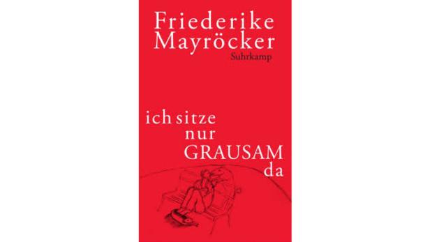 Das Cover des Buches „ich sitze nur GRAUSAM da“ von Friederike Mayröcker.