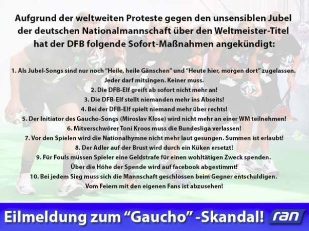 Das blieb von der WM: Das #Gauchogate