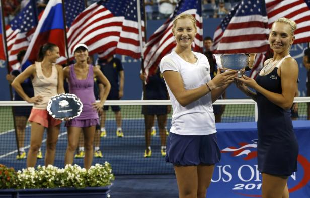 So sehen Siegerinnen aus: Jekaterina Makarowa und Jelena Wesnina
