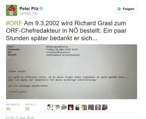Pilz startet "dirty campaign" gegen Grasl