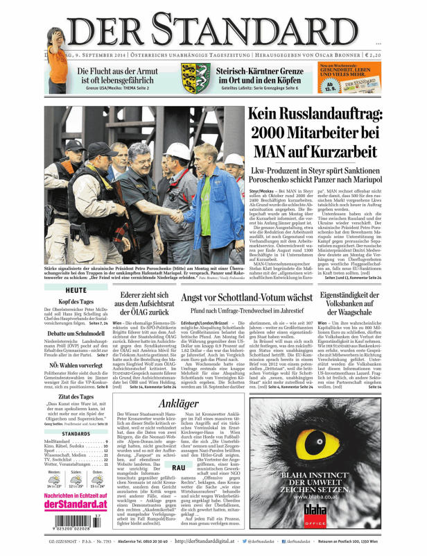 Der ukrainische Präsident Petro Poroschenko bei einem Truppenbesuch in Mariupol, 2014.