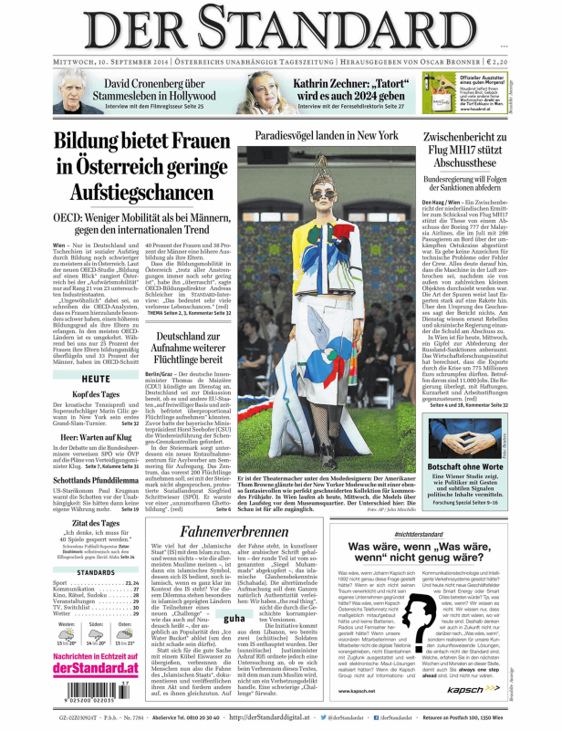 Ein Model präsentiert Thom Brownes fantasievolle Kollektion auf der New Yorker Modewoche.