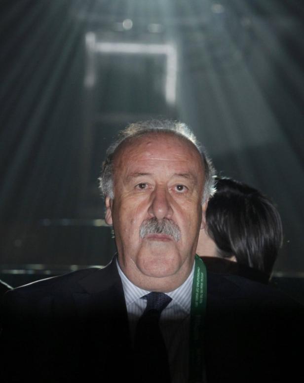 Vicente del Bosque bei einer Veranstaltung.