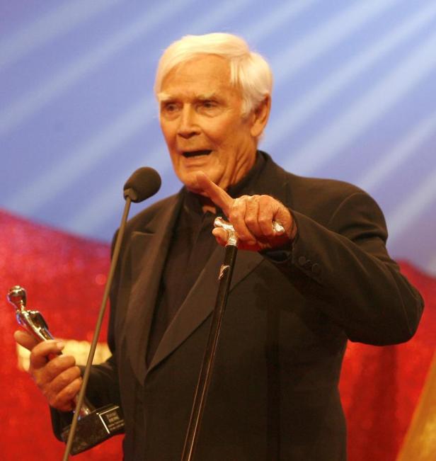 Fuchsberger bei der Verleihung der Platin-Romy im Jahr 2008.