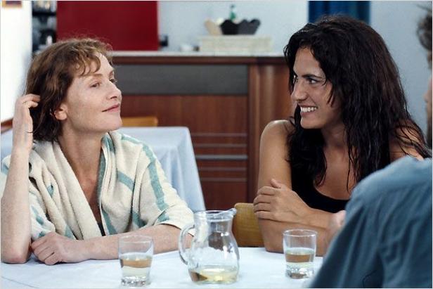 Isabelle Huppert und Valeria Bruni Tedeschi in einer Szene aus dem Film „Fünf mal zwei“.