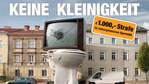1000€ Strafe für Sperrmüll auf der Straße