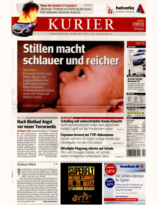 Titelseiten vom 19.03.2015