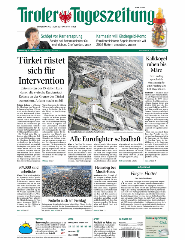 Zwei Eurofighter fliegen über eine Stadtlandschaft mit einem Stadion.