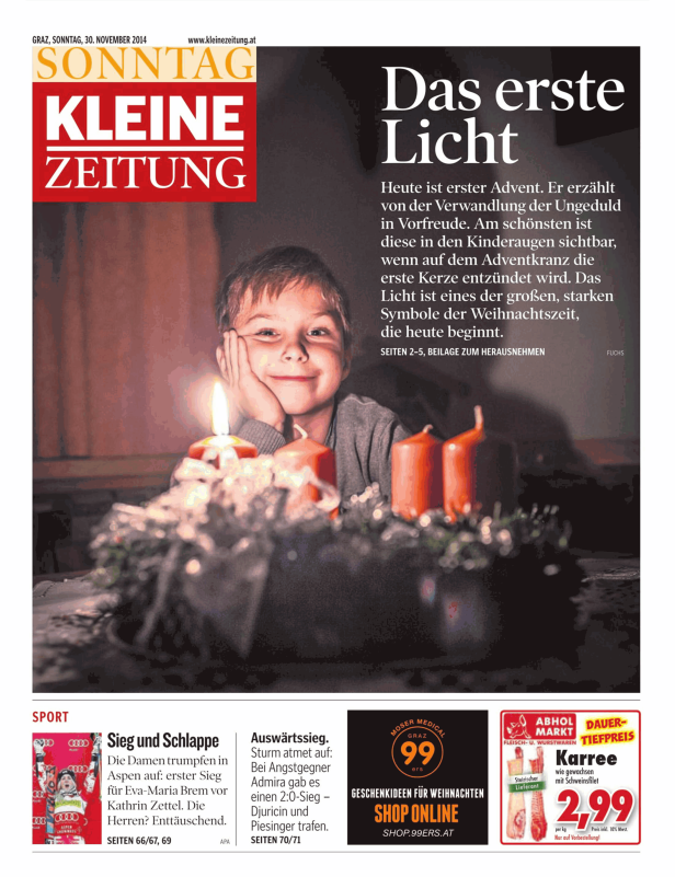 Titelseiten vom 30.11.2014