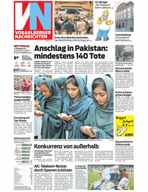 Titelseiten vom 17.12.2014