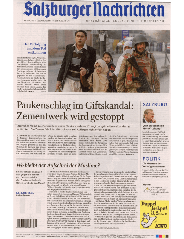 Titelseiten vom 17.12.2014