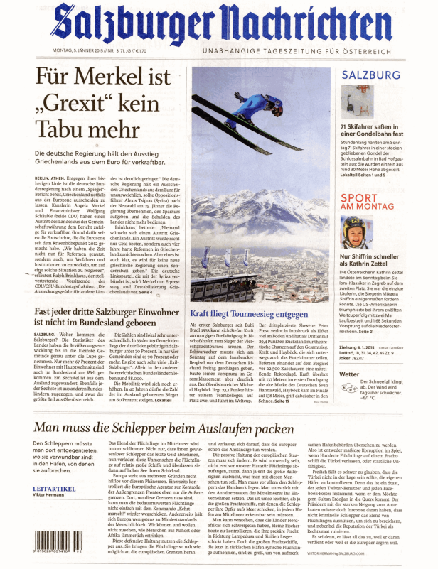 Stefan Kraft fliegt bei der Vierschanzentournee dem Sieg entgegen.