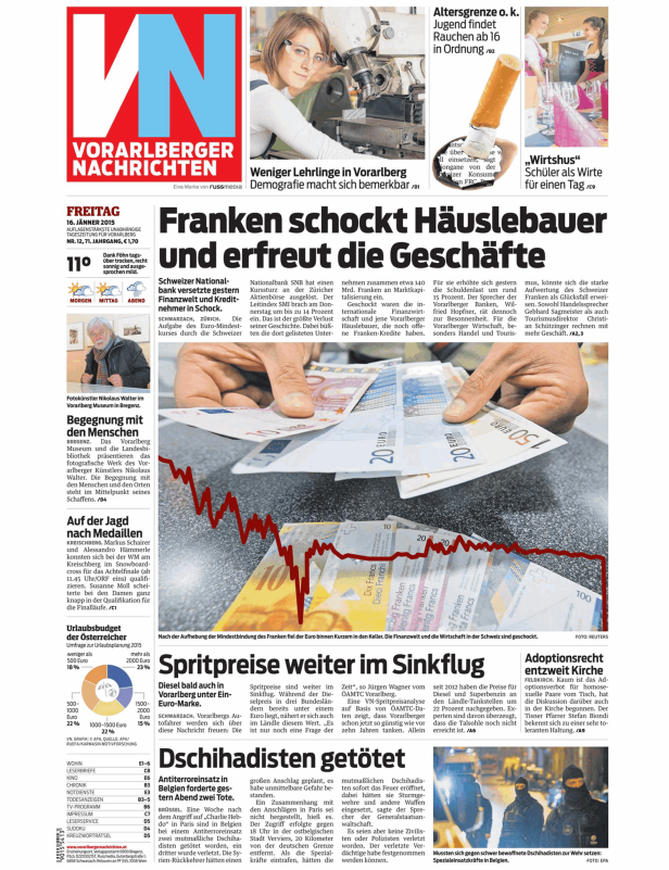 Eine Grafik zeigt den Kursverlauf von Euro und Schweizer Franken sowie Euroscheine und Schweizer Franken Noten.