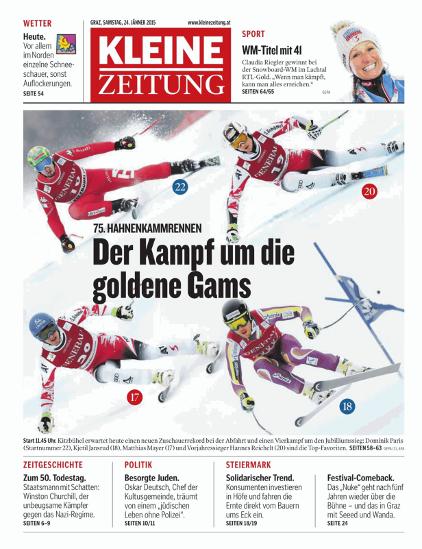 Titelseiten vom 24.01.2015