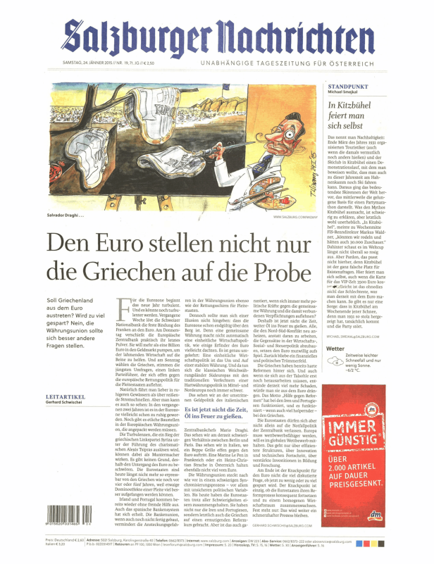 Titelseiten vom 24.01.2015