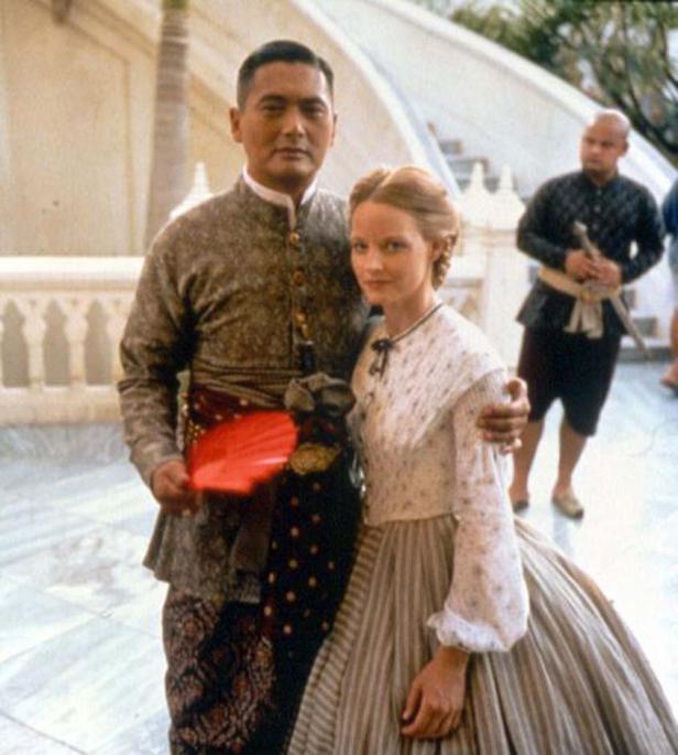 Yul Brynner und Jodie Foster in dem Film „Anna und der König“.