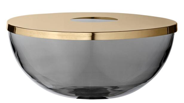 Zehn Designstücke aus Rauchglas