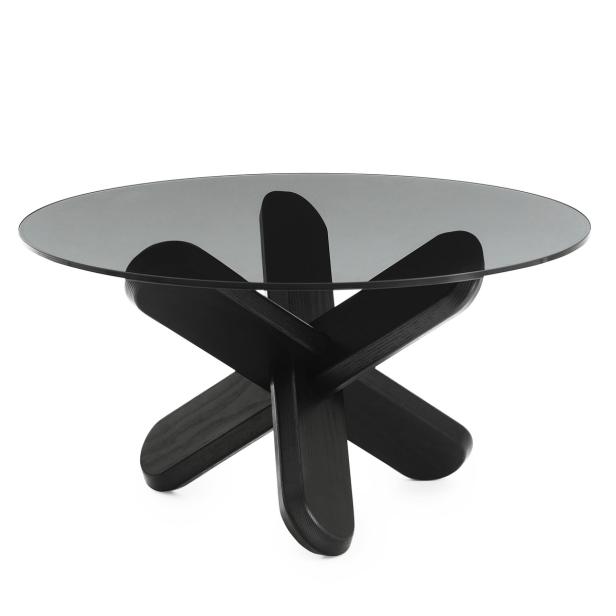 Zehn Designstücke aus Rauchglas