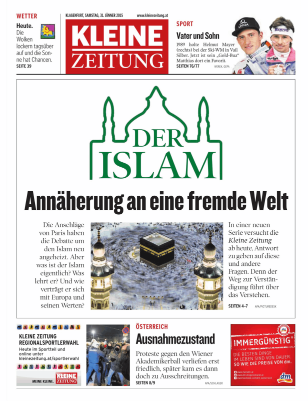 Titelseiten vom 31.01.2015