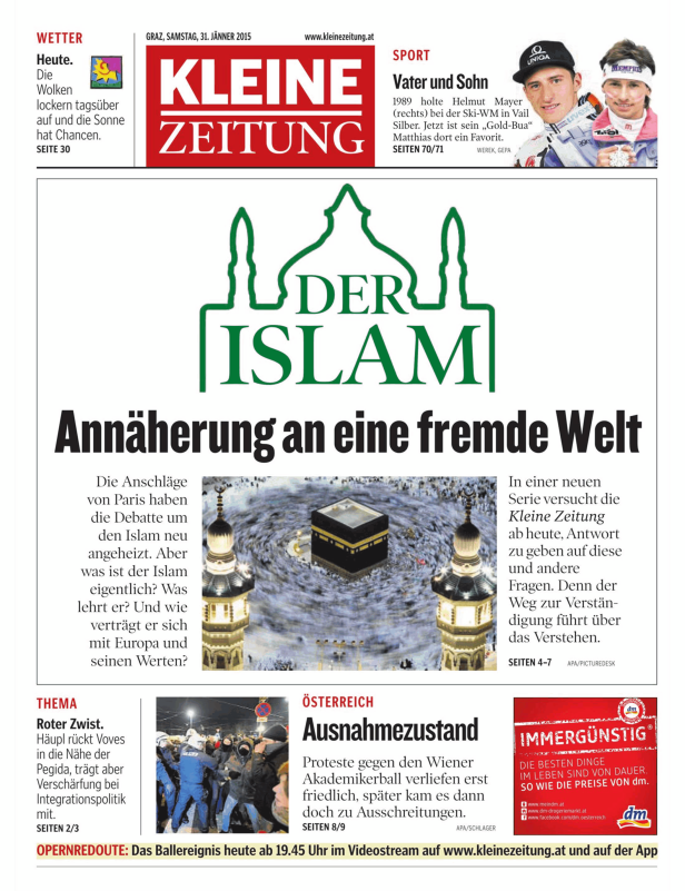 Titelseiten vom 31.01.2015