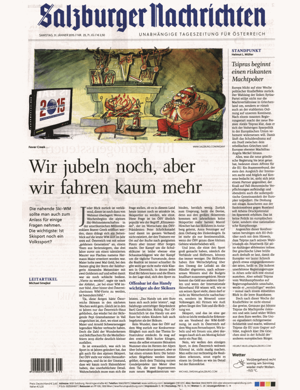 Titelseiten vom 31.01.2015