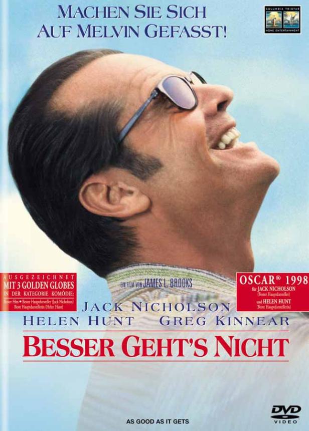 Das Filmplakat zu „Besser geht’s nicht“ mit Jack Nicholson im Profil.