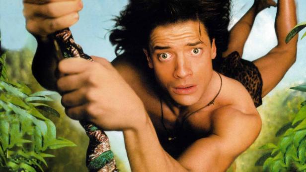 Brendan Fraser als Dschungelheld in dem Film „George – Der aus dem Dschungel kam“.