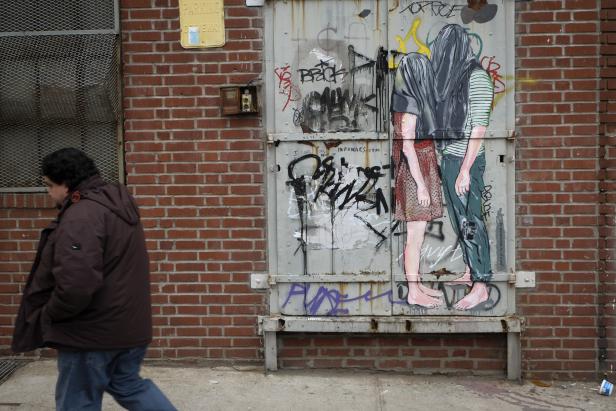 Street-Art mit verträumtem Blick