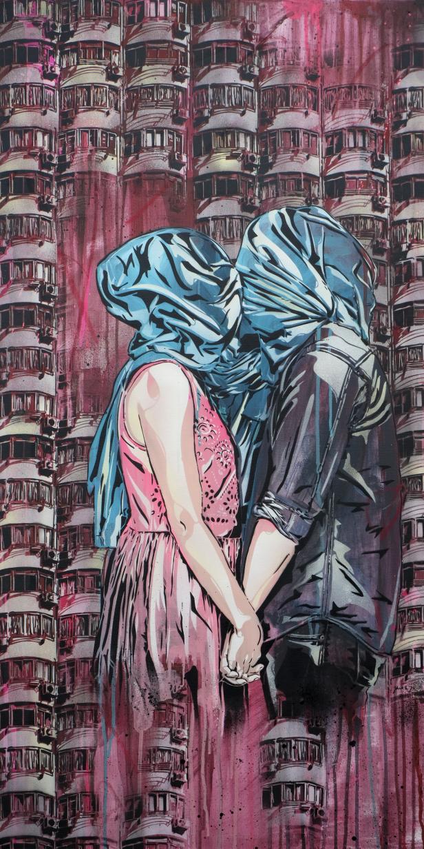 Street-Art mit verträumtem Blick