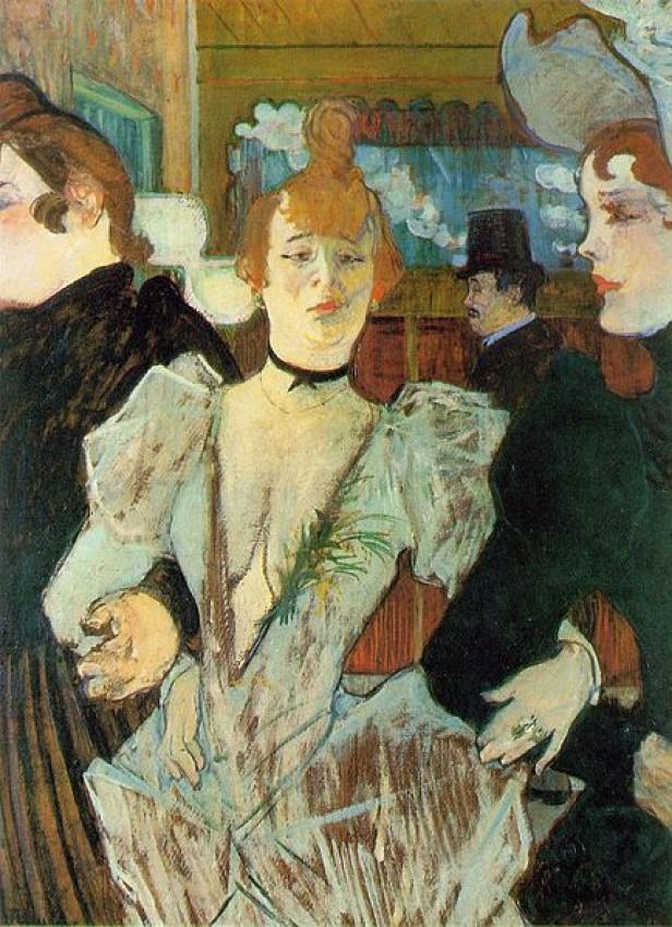 Das Gemälde „Im Salon in der Rue des Moulins“ von Henri de Toulouse-Lautrec zeigt Frauen in einem Bordell.