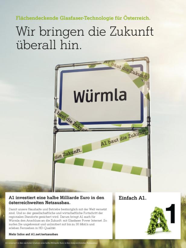 A1 Werbekampagne Februar 2015 Sujet regional DNS Agentur