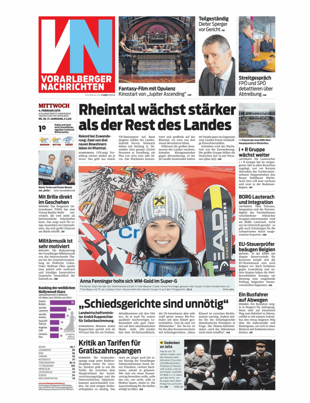 Anna Fenninger mit Ski-Ausrüstung holte sich WM-Gold im Super-G.