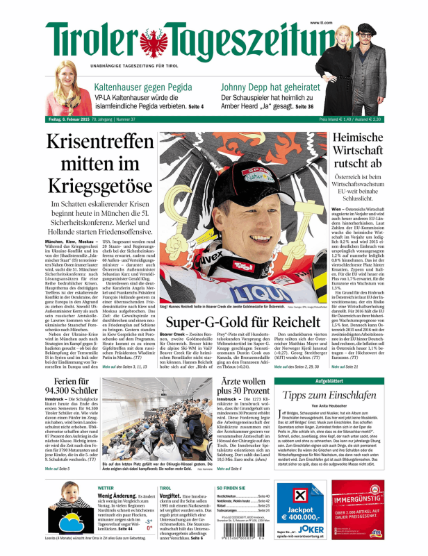 Hannes Reichelt gewinnt Super-G-Gold bei der Ski-WM in Beaver Creek.