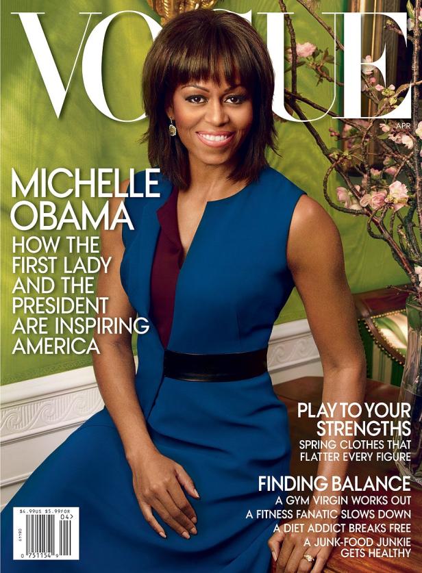 Michelle im Wandel ihrer Vogue Cover