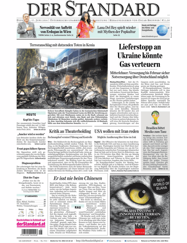 Ein zerstörtes Motorrad und Gebäude nach einem Terroranschlag in Kenia.