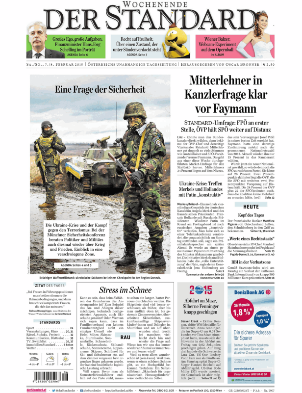 Ein ukrainischer Soldat steht vor einem Checkpoint in der Region Donezk.