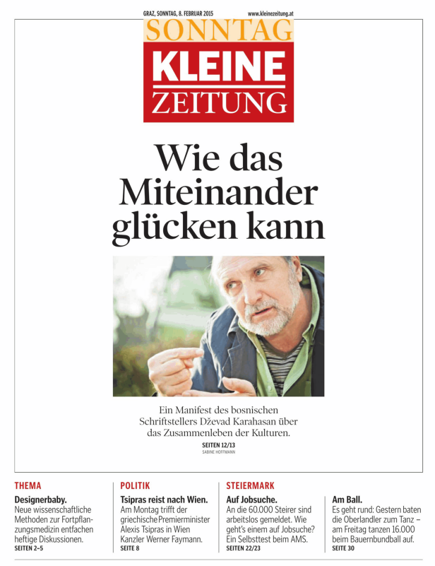 Der bosnische Schriftsteller Dževad Karahasan spricht über das Zusammenleben der Kulturen.